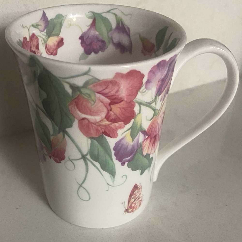 “Sweet Pea” fine bone china mug by Hudson Middleton